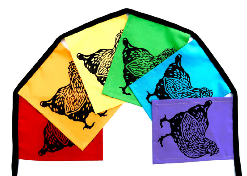 Rainbow Chicken Flags