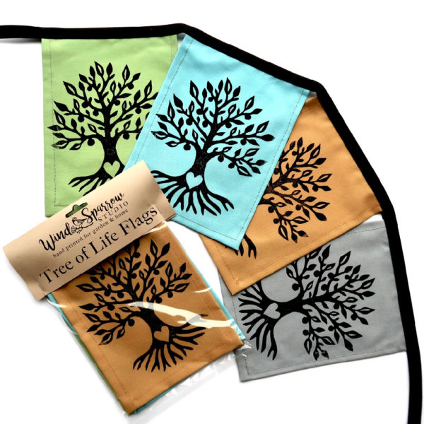 Tree of Life Flags (muted tones)