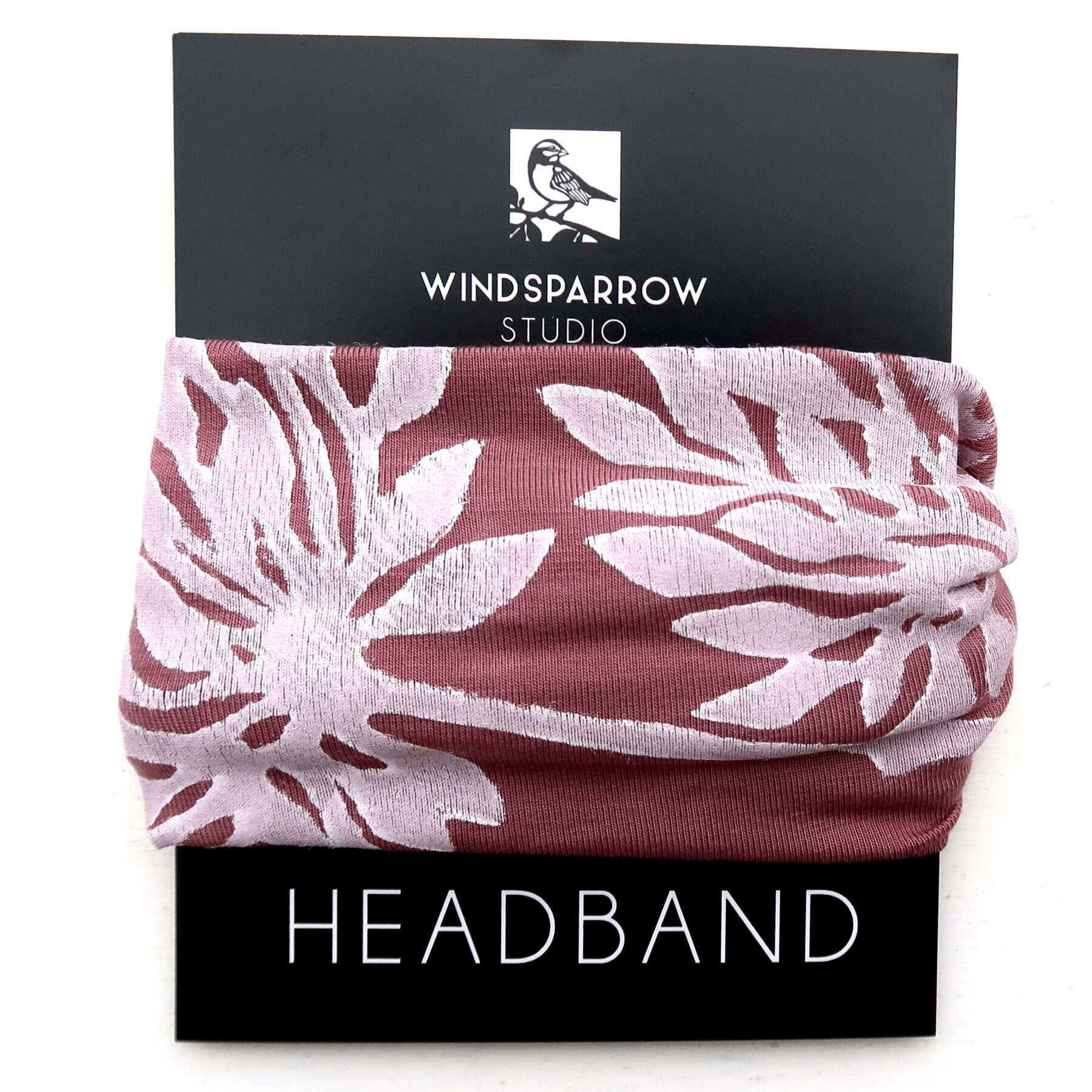Allium Headband (white ink)
