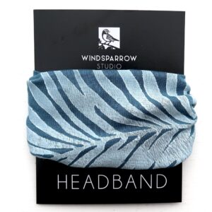 Palm Leaf headband (white ink)
