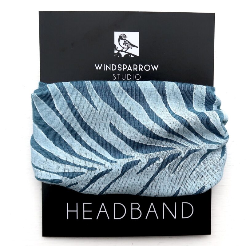Palm Leaf headband (white ink)