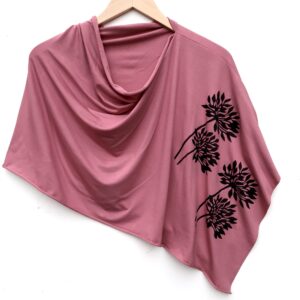 Allium poncho (black ink) Rose Spice Pink