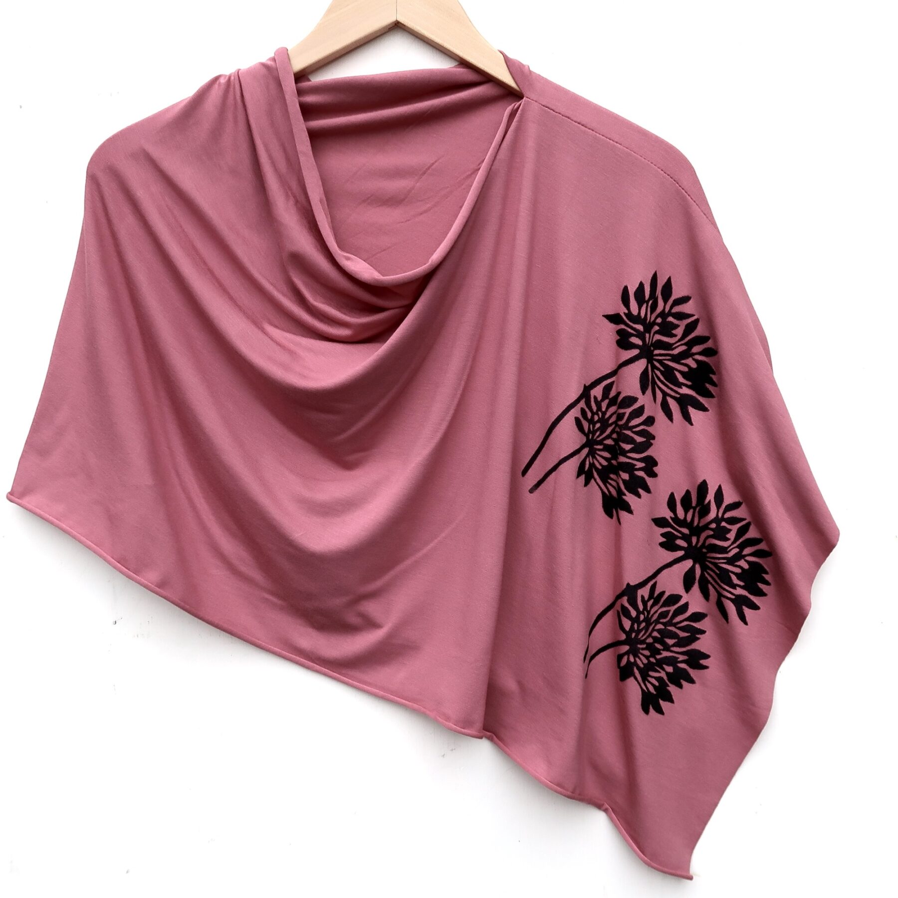 Allium poncho (black ink) Rose Spice Pink