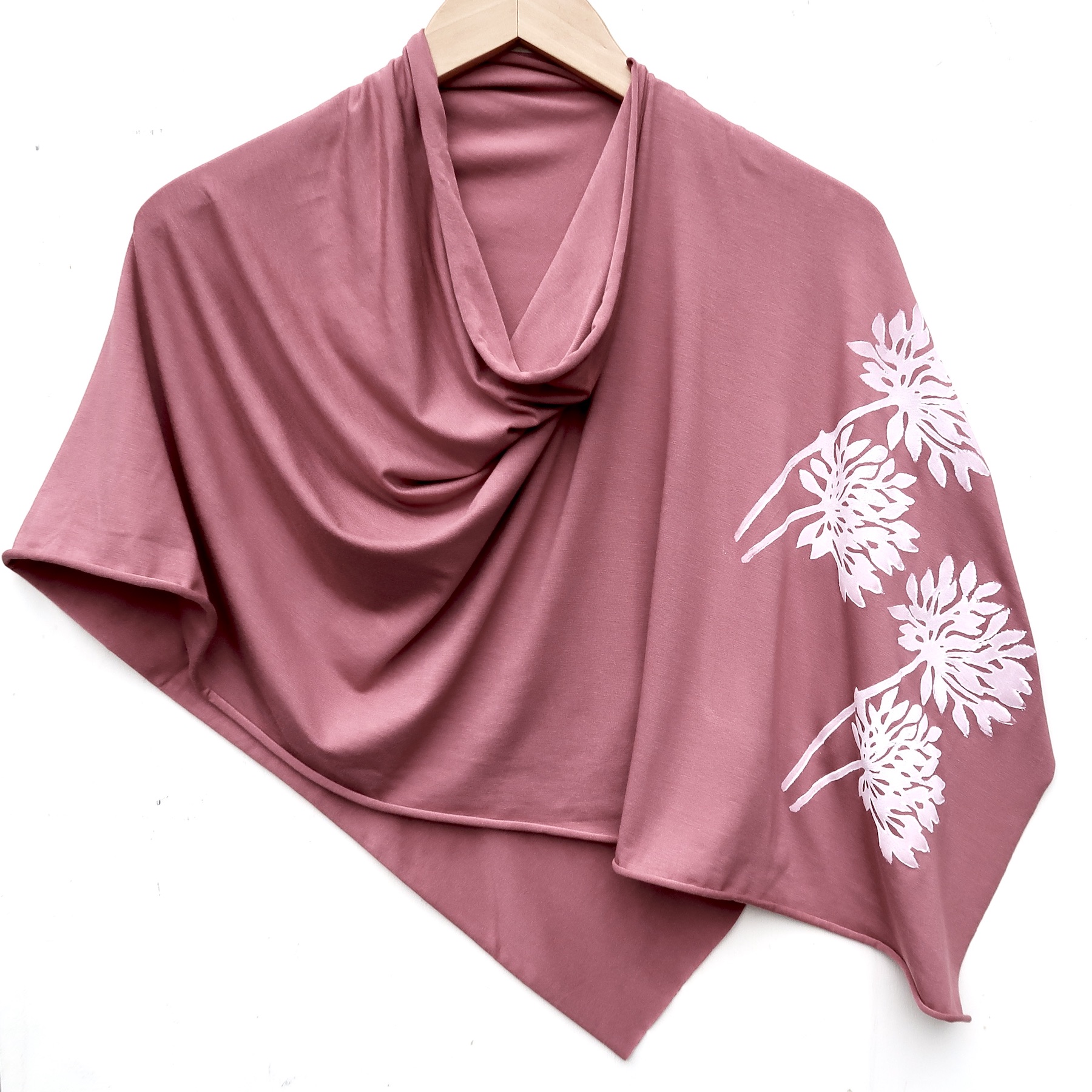 Allium poncho (white ink) Rose Spice Pink