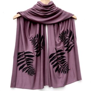 Frond Scarf (black ink)