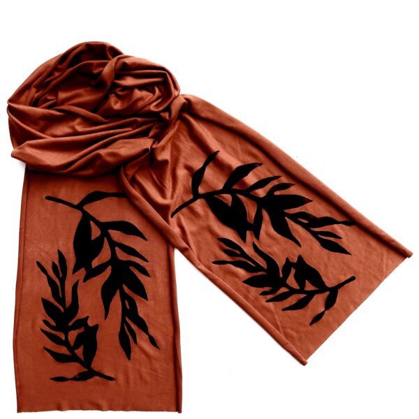 Laurel skinny scarf (black ink)