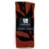 Laurel skinny scarf (black ink) in packaging